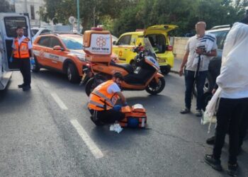 בחור בן 14 נפגע בתאונה ברחוב שמעון הצדיק