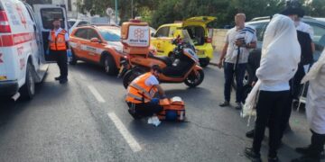 בחור בן 14 נפגע בתאונה ברחוב שמעון הצדיק