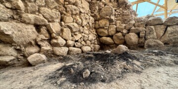 קורות עץ שרופות מחורבן הבית הראשון התגלו בעיר דוד