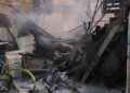 שריפה עם מטען אש גדול ולהבות בגובה 5 מטרים בהדר
