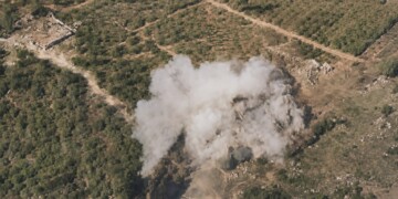 צפו בתיעוד מהשמדת פיר של ארגון הטרור חיזבאללה