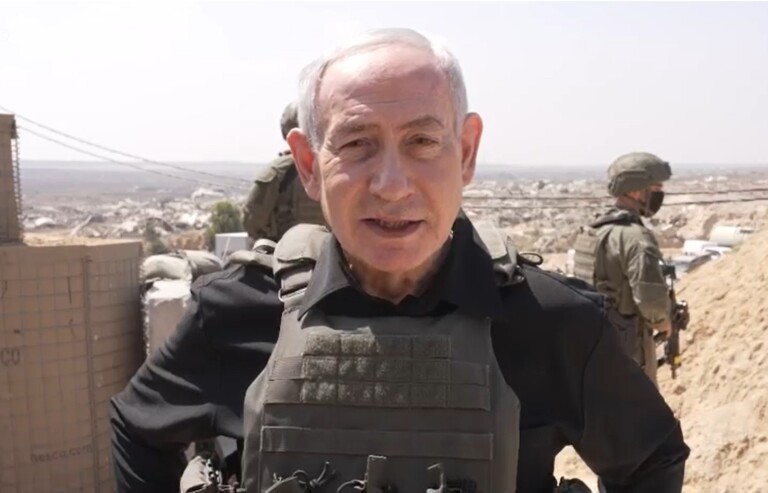 נתניהו סמוך לעזה: אנחנו שולטים ב60% ועוד היד נטויה