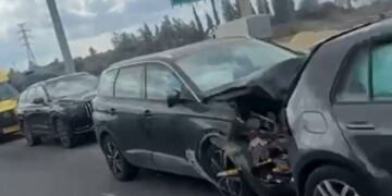 כביש 6: 18 נפגעים בתאונת שרשרת בין שמונה כלי רכב