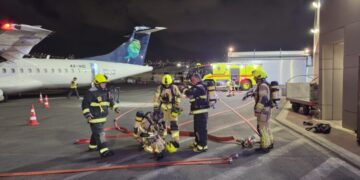 זה רק תרגיל! כב”ה תרגלו שריפה בשדה התעופה בחיפה