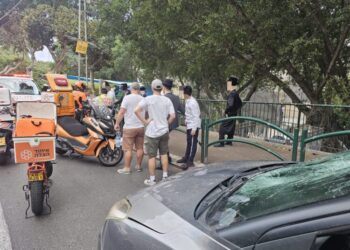 חיפה: בחור חסידי בן 14 נפצע קשה בתאונה בשכונת הדר