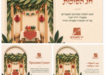 בערבית, רוסית ועברית: יד לאחים הוציא את חוברת הקירוב המכוננת לחג הסוכות