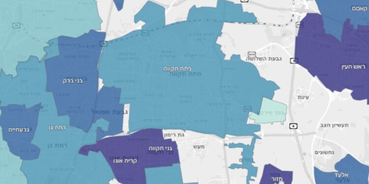 כנסו למפה האינטראקטיבית ותראו את נתוני ההצבעה בכל קלפי