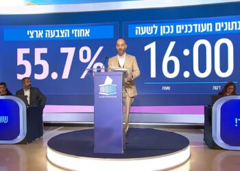 אחוז ההצבעה הכי גבוה לשעה זו מאז קום המדינה: 55.7%