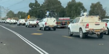 מחאת הרבש"צים: שיירת רכבים בדרך לקריה