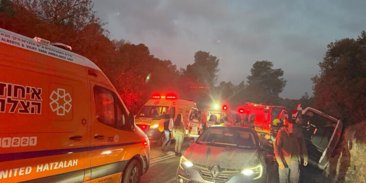 תשעה פצועים בהתהפכות מיניבוס דרומית לבית שמש