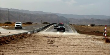 שיטפונות בדרום: כביש הערבה נסגר לתנועה