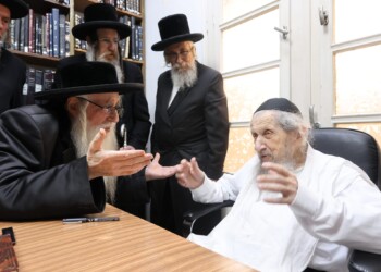 מרן הגר"ד לנדו לאדמו"ר מצאנז: ברך אותי לקראת הנסיעה לחו"ל