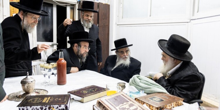 ראש בד"ץ מהדרין הרב רובין בביקור אצל האדמו"ר ממאקווא שליט"א